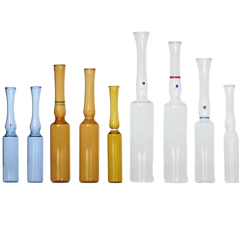 hot sale test tube vial for medicine Ampule bottle glass injection vial for medicine cosmetic