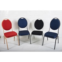 Chaises de banquet et de mariage en métal de haute qualité, design moderne noir, usage commercial, vente en gros