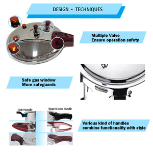 Autocuiseur en acier inoxydable écologique <span class=keywords><strong>Royal</strong></span> Germany avec poignée en bakélite Pot <span class=keywords><strong>de</strong></span> <span class=keywords><strong>prestige</strong></span> pour cuisinière à induction au gaz - Product Image 5