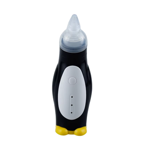 Limpiador de nariz con diseño de pingüino recargable PP y aspirador nasal eléctrico con punta de silicona suave para bebés - Product Image 3