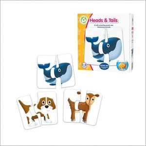 Giochi di Memoria con Animali Auto-Correttivi 'Testa e Coda' 15 <span class=keywords><strong>Puzzle</strong></span>, Attività Educative per l'Apprendimento, Giocattoli Premiati - Product Image 1