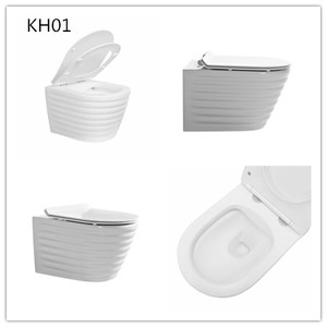 WC suspendu en céramique blanche de haute qualité, sans bride, à <span class=keywords><strong>chasse</strong></span> directe, pour salle de bain – Vente directe usine - Product Image 5