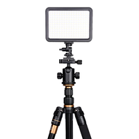 Panneau lumineux LED 204 pièces à température de couleur réglable pour caméscopes et appareils photo