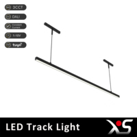 Luminaire linéaire magnétique à LED COB Bridgelux en aluminium IP20, moderne, GU10, 220V, 30W, dimmable, garantie 3 ans
