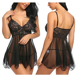 Abito Lingerie Sexy Trasparente Babydoll Hot - Product Image 1