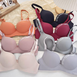 Femmes Mode Lettre Imprimer Bras Sexy Seamless Push up Sous-Vêtements Femme Sans Fil Adolescent Sport Bras - Product Image 6