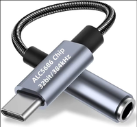 Adaptateur audio numérique Type-C vers 3,5 mm ALC5686 HiFi pour appareils Android, câbles de données améliorés