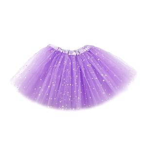 Costume d'Halloween pour enfants très vendu, robe en tulle à trois couches pour fête de carnaval, jupe tutu scintillante à étoiles pour filles - Product Image 3