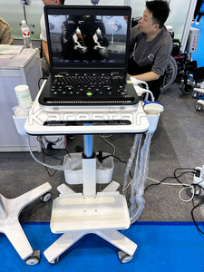 Chariot d'échographie flexible pour clinique hospitalière, kit de chariot mobile d'échographie, chariot d'échographie avec plateau - Product Image 2