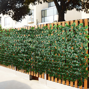 Plante artificielle, mur végétal en lierre vert, décoration 100cm-200cm, plastique, extérieur, maison, décoration de mariage - Product Image 5