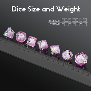 Muestra gratis 7 piezas personalizado DND dados fabricación RPG juego de dados D20 resina Animal Core dados D & D para mazmorra y dragones <span class=keywords><strong>Coche</strong></span> - Product Image 6