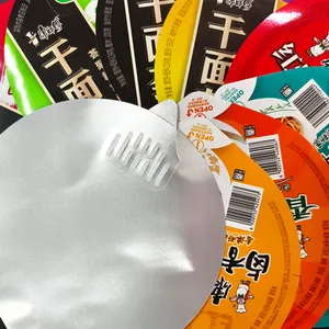 Die Cut Composited Laminated Aluminum Foil Film For Instant Noodles Cover Lid