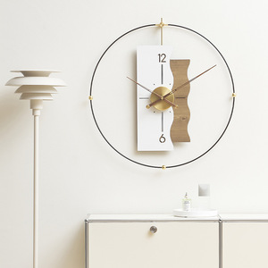 Nordic Minimalist <b>Wall</b> <b>Clock</b> Round <b>Silent</b> Battery Powered Modern Living Room Decorative <b>Clock</b> Single Face Jumping Seconds - Product Image 4