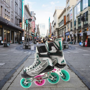 Patins à roulettes professionnels de haute qualité en PU, taille US, 3 roues, patins de vitesse en ligne pour hockey avec roues en alliage - Product Image 1