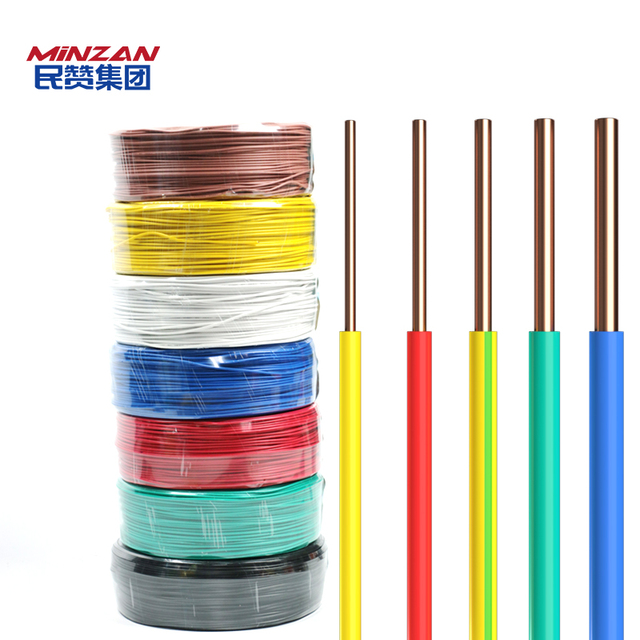 Copper Wire Bv/bvr 1.5 mm 2.5mm 4mm 6mm 10mm House Wiring Electrical Cable Pvc Wire