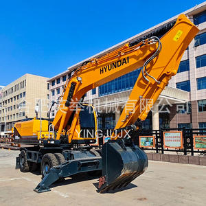 Excavatrice à pneus usagés moderne 210-9, construction urbaine, construction routière, exploitation agricole, construction efficace - Product Image 2