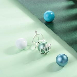 Chine Fleur Ange appelant carillon harmonie cloches médaillon <span class=keywords><strong>cage</strong></span> pendentif collier - Product Image 5