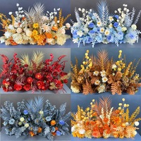 Hochzeitsblumen Veranstaltungsort-Dekoration Bodenstehende Blumenarrangements Verlobungsdekorationen Seidenblumen-Akzente Gangdekoration