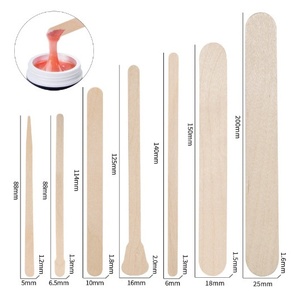 100 unidades/bolsa Espátula profesional <span class=keywords><strong>grande</strong></span> de madera para depilación, aplicador de cera para depilación corporal - Product Image 3