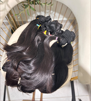Extensions de cheveux lisses et saines, sans perte ni nœuds, en cheveux vietnamiens bruts, perruques Lace Front, mèches de cheveux humains