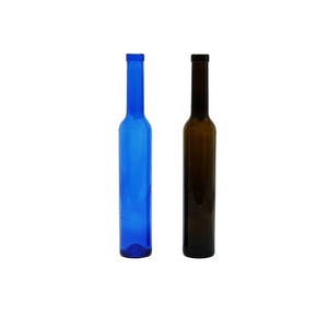 Botellas de Vidrio de 175 ml y 210 ml para Vino Tinto, Botellas Azules con Cuello Largo, Botellas de Vidrio con Pulverizador de Color Personalizado y Corcho para Vino Tinto - Product Image 1