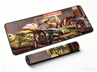 Tapis de jeu TCG Anime personnalisé, grand format, en caoutchouc naturel, tapis de souris de jeu antidérapant, tapis de bureau en stock, pour jeux de cartes à collectionner carrés