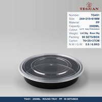 Bol jetable en PP de qualité alimentaire, durable, avec couvercle à clipser, pour sushis, gâteaux, nouilles, soupes chaudes/froides, service à emporter – Grande demande en usine