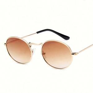 Lunettes de soleil tendance 2021 pour femmes, monture en métal classique, verres PC, protection UV400, petite monture, pour hommes et femmes - Product Image 6