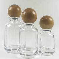 Flacon de parfum en verre personnalisé de luxe 30 ml, emballage cosmétique transparent, cylindre en verre vide avec pompe et boîte