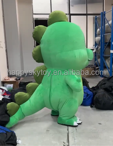 Disfraz <span class=keywords><strong>de</strong></span> dinosaurio verde inflable, traje <span class=keywords><strong>de</strong></span> mascota con personaje <span class=keywords><strong>de</strong></span> Animal divertido <span class=keywords><strong>para</strong></span> eventos, fiestas, Cosplay, <span class=keywords><strong>alquiler</strong></span> realista <span class=keywords><strong>para</strong></span> caminar - Product Image 3