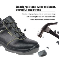 Chaussures de sécurité Deltaa pour hommes chaussures de sécurité imperméables semelle extérieure améliorée anti-écrasement et anti-crevaison PU
