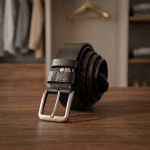 Compre en Línea Cinturones y Accesorios para Hombre, Cinturón de Cuero Ecológico Hecho a Mano, Cinturones de Cuero Auténtico de Búfalo para Regalo, Premium - Product Image 1