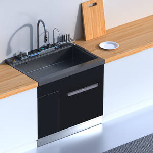 Lavello integrato per uso domestico personalizzato per lavastoviglie a ultrasuoni intelligente integrato per lavastoviglie e disinfezione - Product Image 5