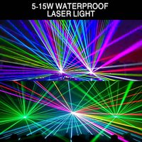 Projecteur laser d'animation RGB couleur pleine 40W étanche pour extérieur, faisceau lumineux, scanner, scène, DJ, discothèque, bar, club, mariage, fête