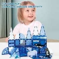 Samtoy 36PCS DIY Tige Jouets Éducatifs Juguetes Blocs Ensemble Magnétique Blocs de Construction Tuiles pour Enfants Avec Animaux Marins
