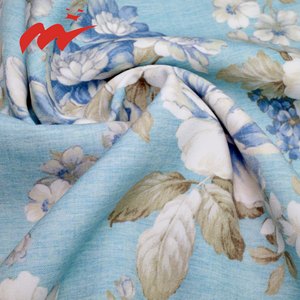 Elegante elegante 125gsm fiore peonia 4 vie tratto Plain tessuto in poliestere digitale stampato floreale tessuto per uomo donna abbigliamento - Product Image 2