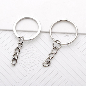 Metal Keychain Zinc Alloy Round Plated <b>Chain</b> For Jewelry Making DIY Craft Accessories - Product Image 2