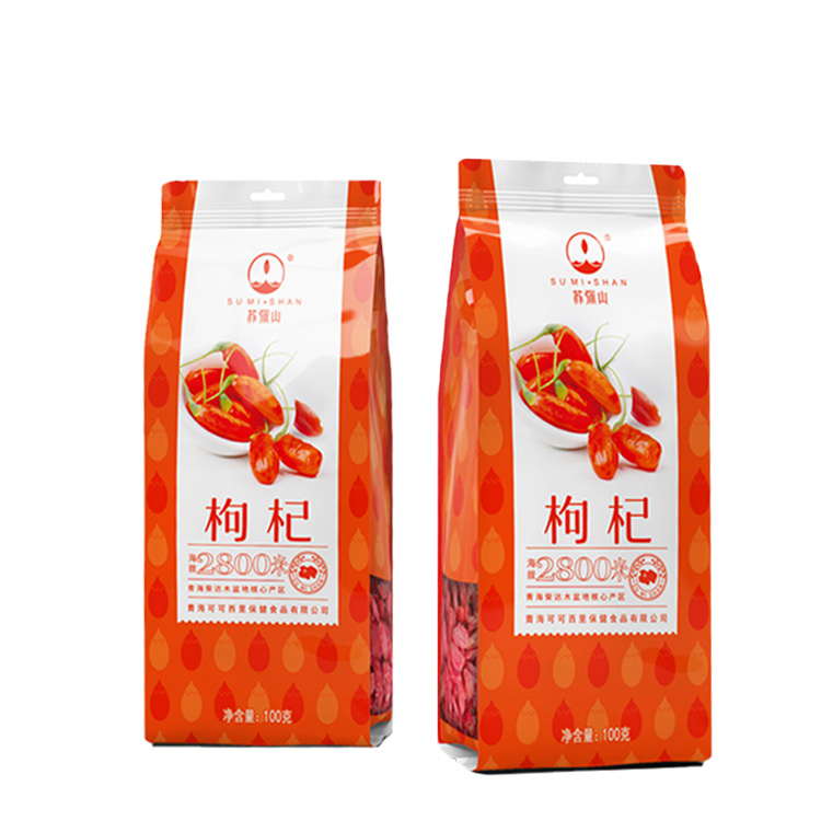 Горячая Распродажа 100 г стоячий пакет упаковка Китайская Красная Волчья ягода сушеные фрукты USDA органические ягоды Годжи