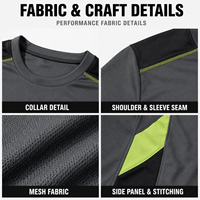 Kaos Latihan Basket Pria Custom, Cepat Kering, Trim Kontras, Kerah Bulat, untuk Klub Basket, Latihan Harian