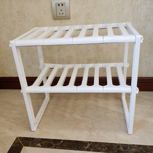 10 panneau réglable sous évier organisateur armoires de cuisine salle de bain étagère de rangement réglable étagère <span class=keywords><strong>extensible</strong></span> - Product Image 6