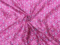 Tissu tissé en soie brute de haute qualité SHIKHA FAB, léger, respirant, motif abstrait floral géométrique, pour textile de maison et vêtements
