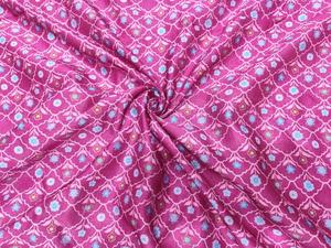 Tela Tejida de Seda Cruda de Alta Calidad SHIKHA FAB, Ligera, Transpirable, con Diseño Geométrico de Flores Abstractas, para Ropa y Textiles del Hogar - Product Image 2