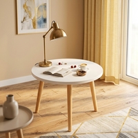 Table basse en bois moderne de luxe, mini table d'appoint pour salon, mobilier portable, design écologique et durable, petite taille