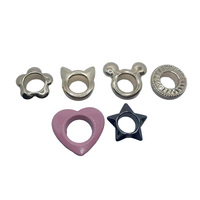 Personnalisé Nouveau Design Forme Carrée Différentes Tailles Métal Décoration Chaussure Oeillet Accessoires Hexagon Grommet