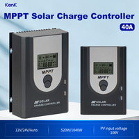 Chargeur solaire intelligent MPPT 12V 24V, mode de charge optimisé pour différents types de batteries.