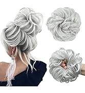 Perruque synthétique bouclée blonde résistante à la chaleur JoannaHair, postiche chignon pratique, design chouchou, aspect ondulé désordonné, 6 pouces, 30g - Product Image 5