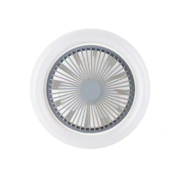 Ventilateur de plafond moderne pour la décoration intérieure avec lumière LED, télécommande, rotation, refroidissement, base E27 pour chambre à coucher, utilisation estivale