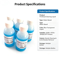 Solution de nettoyage UV pour tête d'impression d'imprimante DTF 1000 ml, liquide pour l'entretien des têtes d'impression numériques à jet d'encre