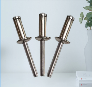 DIN7337 grande tête de bride en acier inoxydable A2 A4 Rivets SS304 SS316 Rivets aveugles à extrémité ouverte Break Manderl POP <span class=keywords><strong>Rivet</strong></span> aveugle - Product Image 3