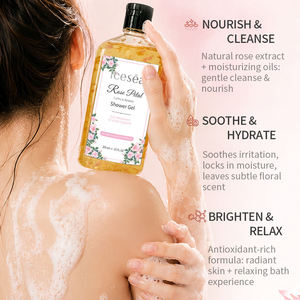 Gel Douche aux Pétales de Rose OEM 350ml – Nettoyant Nourrissant, Apaisant, Hydratant, Éclaircissant – Lavant Corporel Floral Personnalisable avec Logo – Produit de Bain - Product Image 5